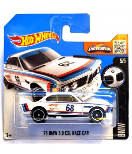 Hot Wheels 73 BMW 3.0 CSL Race Car BMW 2017 Beyaz